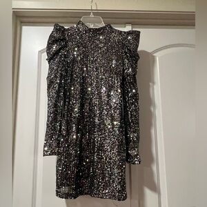 NWT TCEC Drew Metallic Mini Dress Size M
